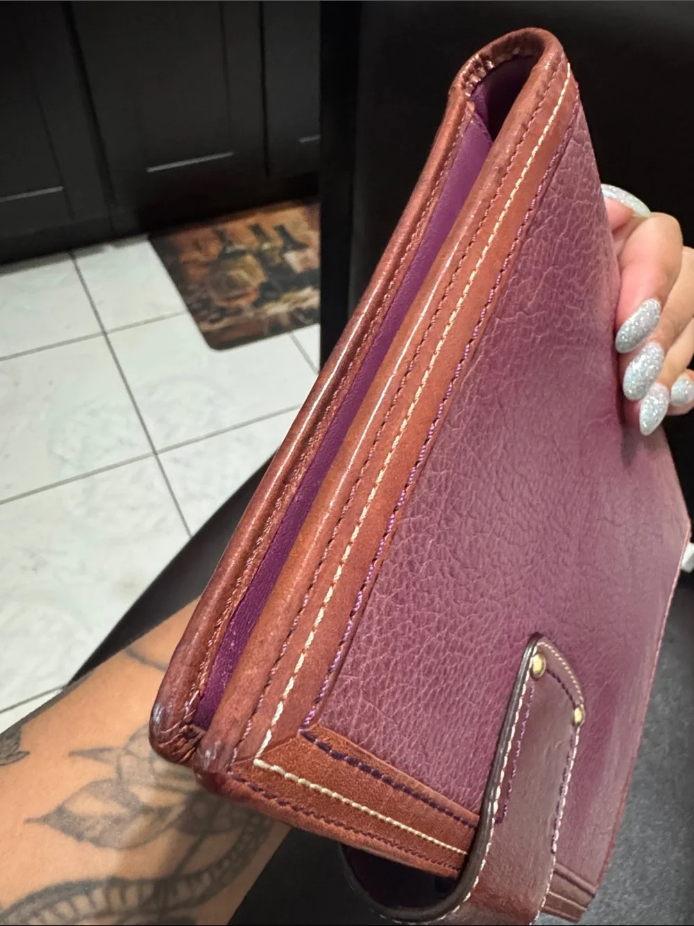 Coach Legacy leather turnlock
